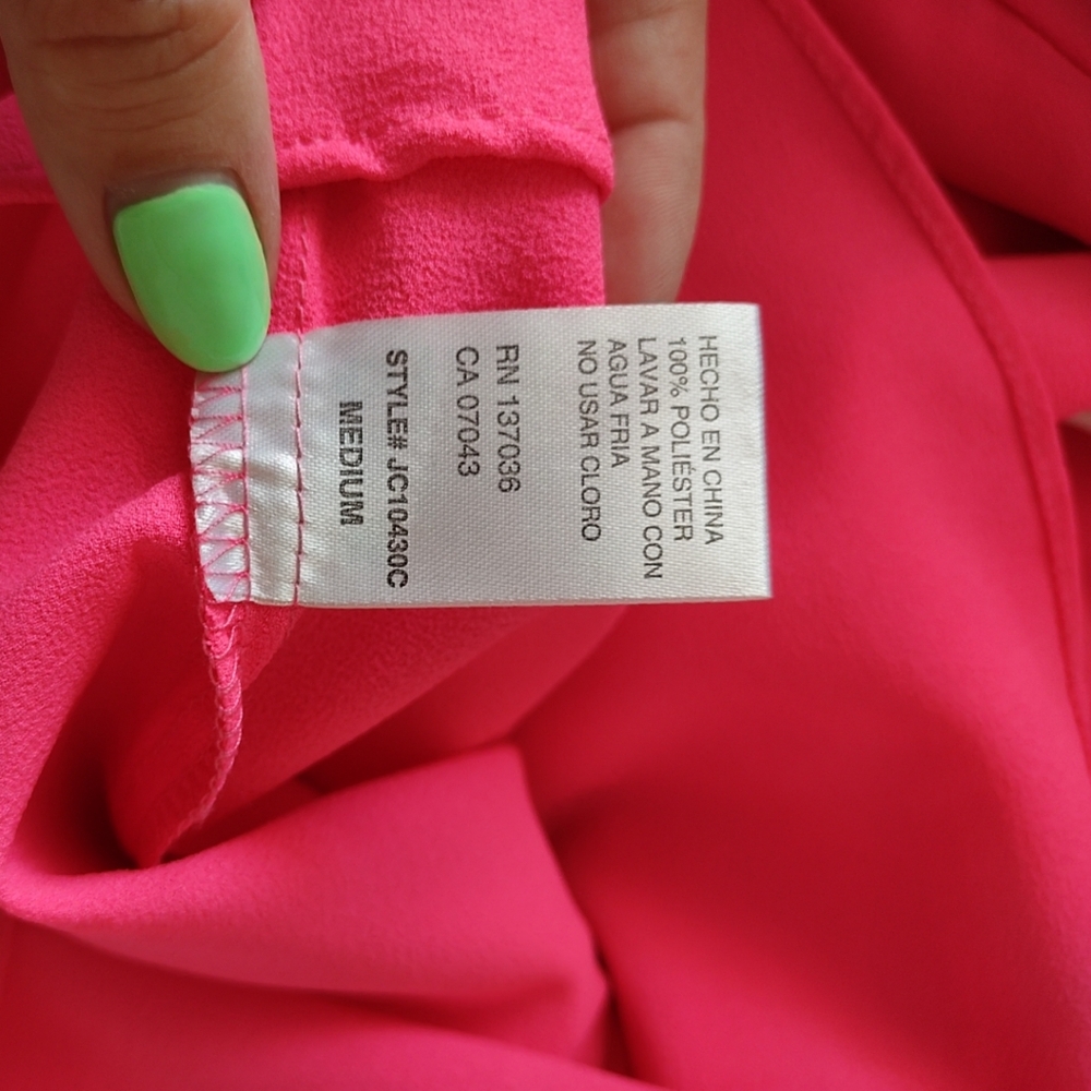 Paper Crane Hot Pink Sleeveless Top - Picture 5 of 6